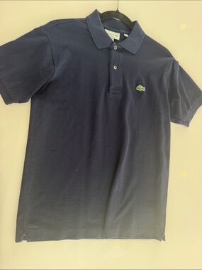 Lacoste Men's Classic Dark Navy Polo with Crocodile Logo